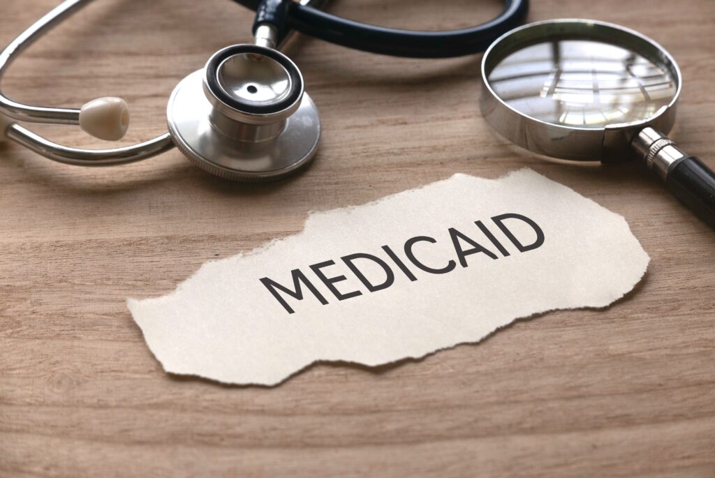 medicaid written on paper